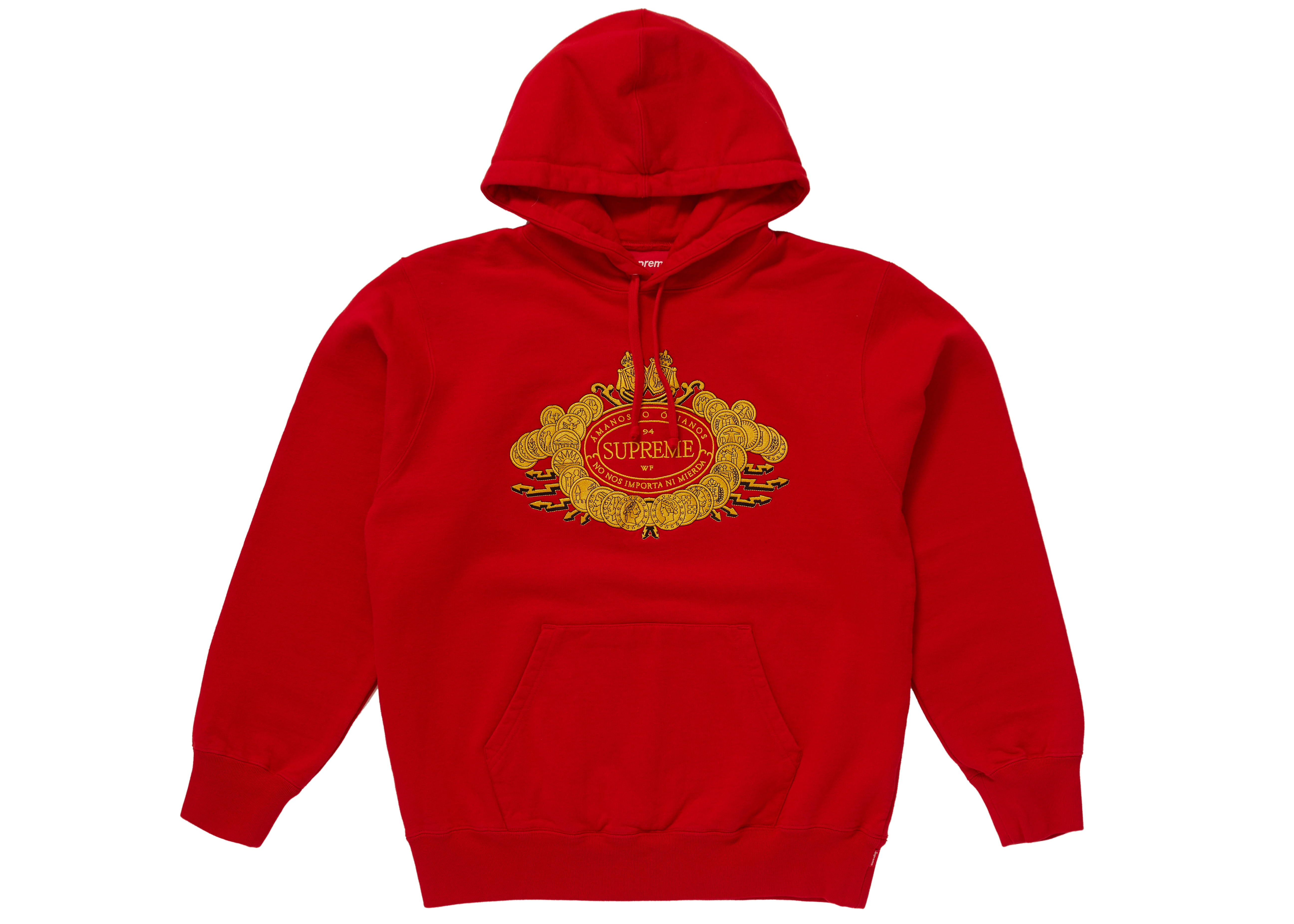 Supreme Love or Hate Hooded Sweatshirt Red メンズ - FW18 - JP
