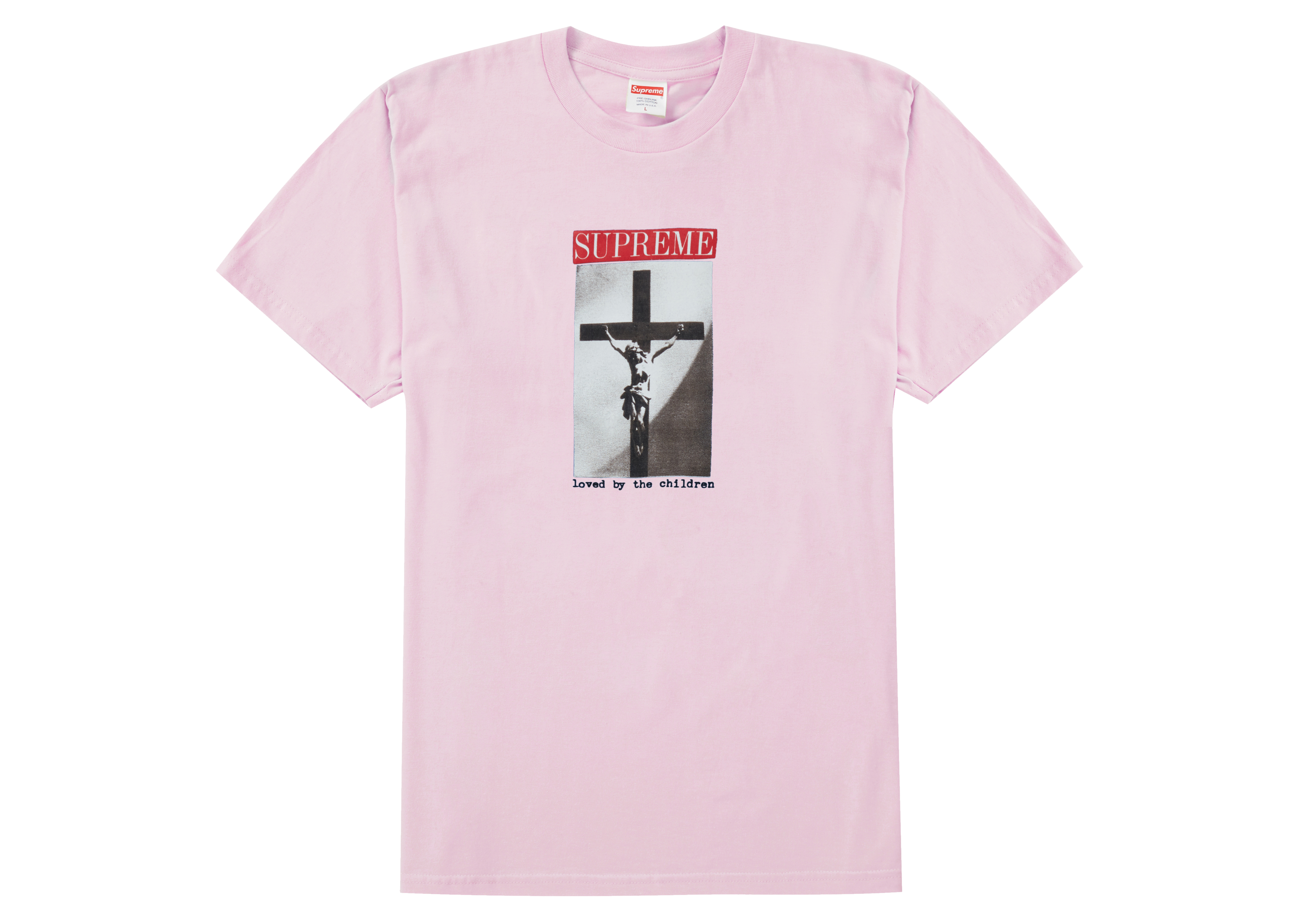 Supreme Loved By The Children Tee Light Pink Men's - SS20 - GB