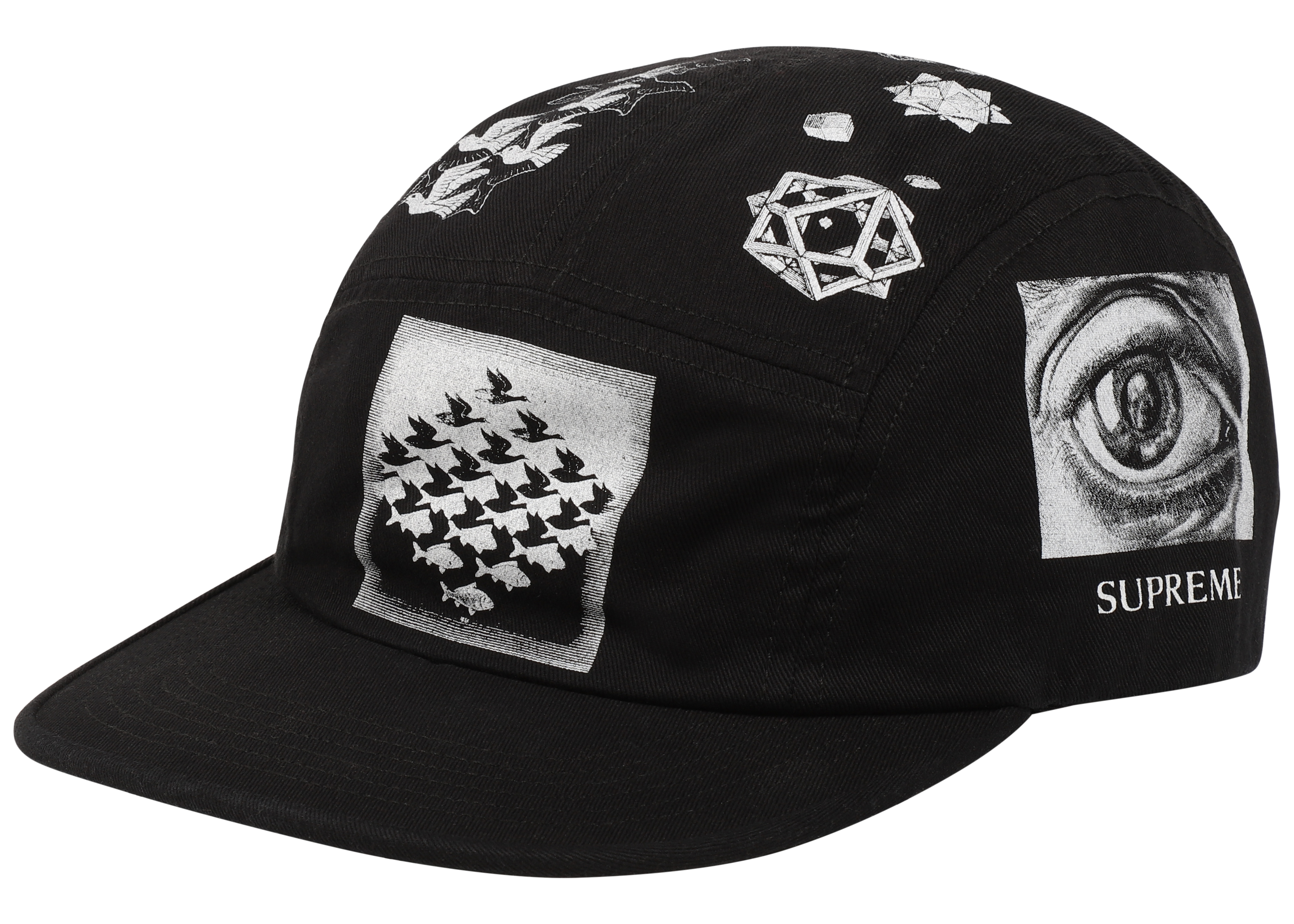 Supreme MC Escher Camp Cap Black - SS17 - US