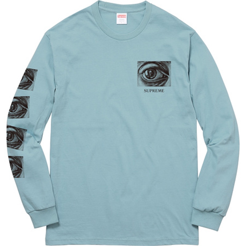 Supreme MC Escher Eye LS Tee Slate - SS17 Men's - US