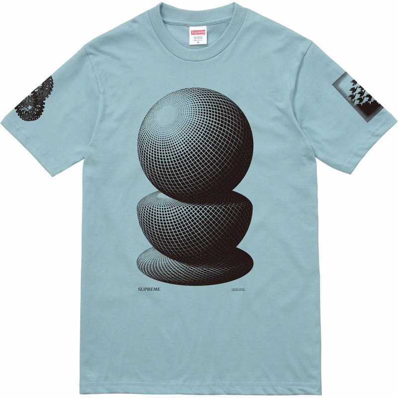 Supreme MC Esher Three Spheres Tee Slate Men's - SS17 - US