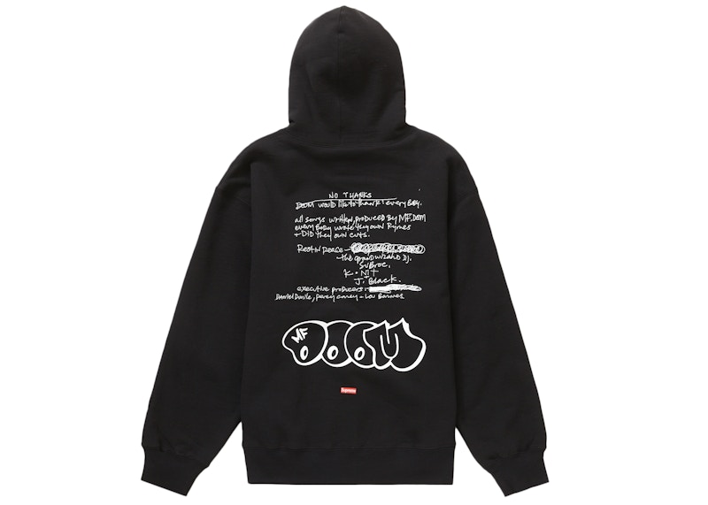 Supreme MF DOOM Hooded Sweatshirt Black