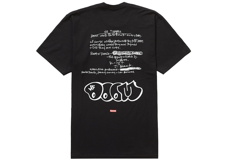 Supreme MF DOOM Tee Black