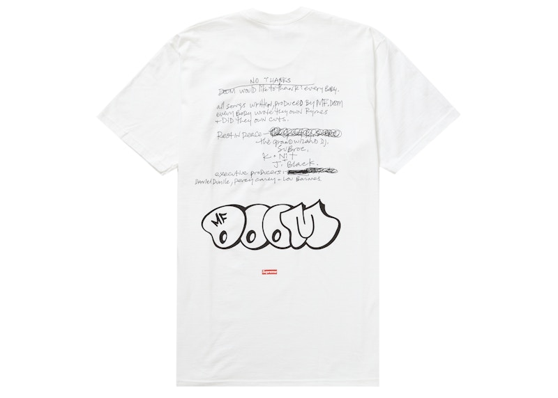 Supreme MF DOOM Tee White