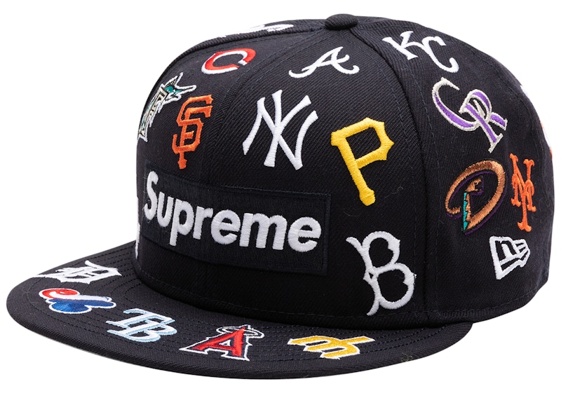 Supreme MLB newera 7-1/4 ネイビー - キャップ