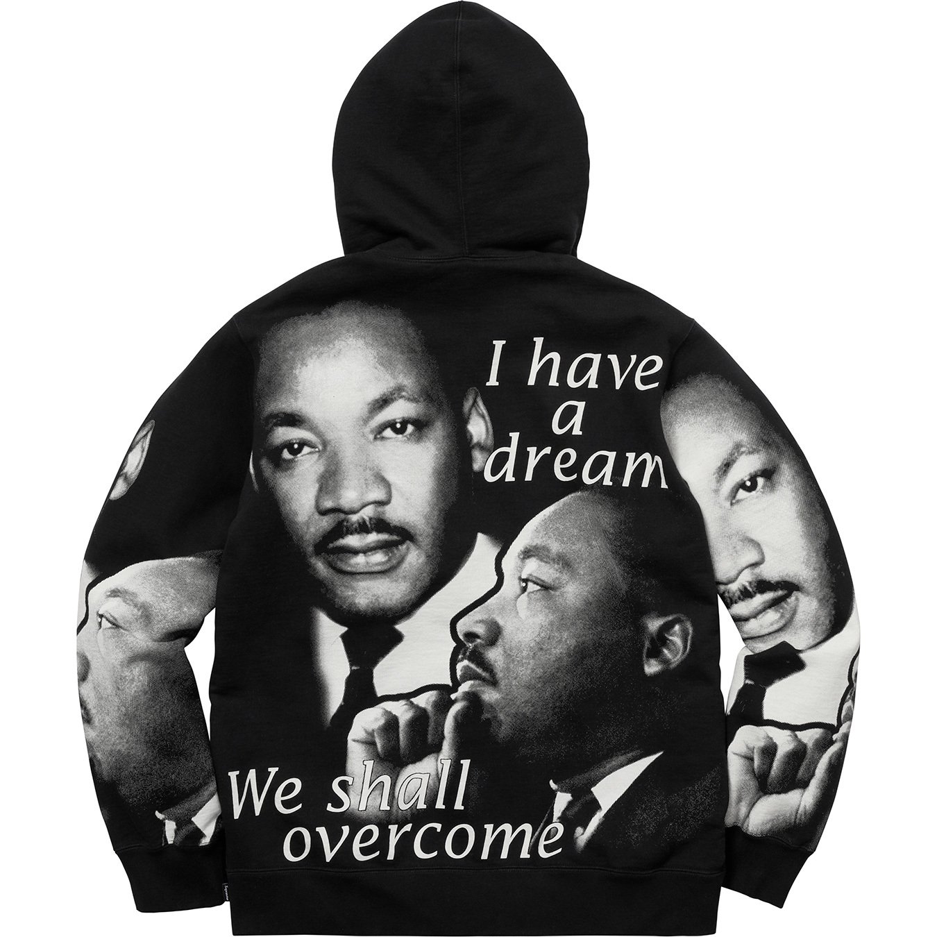 Supreme MLK Hooded Sweatshirt Black Men's - SS18 - GB