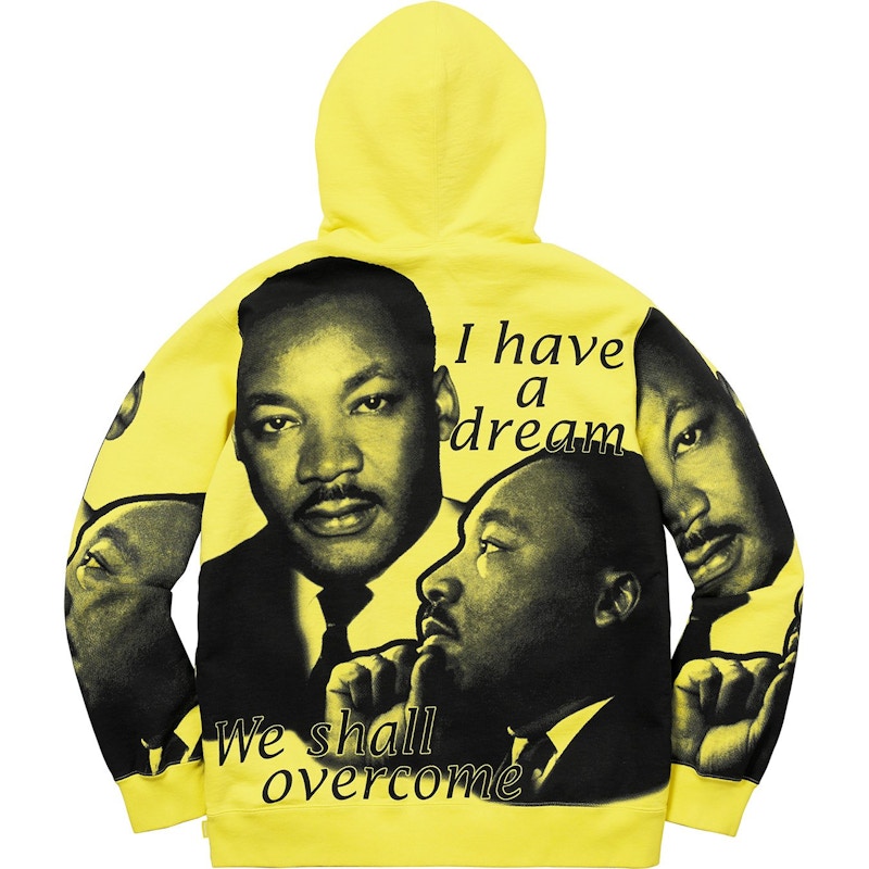 Supreme MLK Hooded Sweatshirt Lemon Men's - SS18 - US