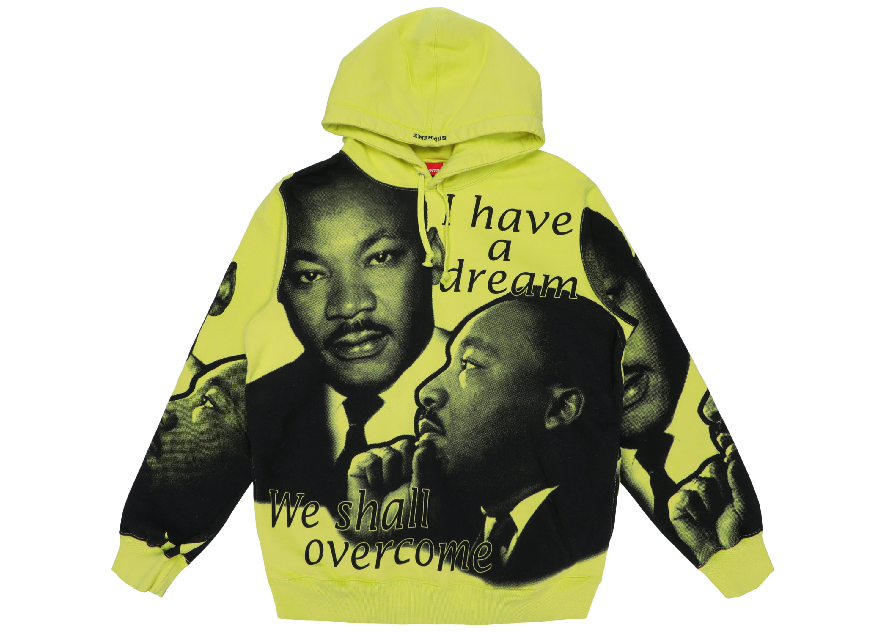 Supreme MLK Hooded Sweatshirt Lemon Men's - SS18 - US