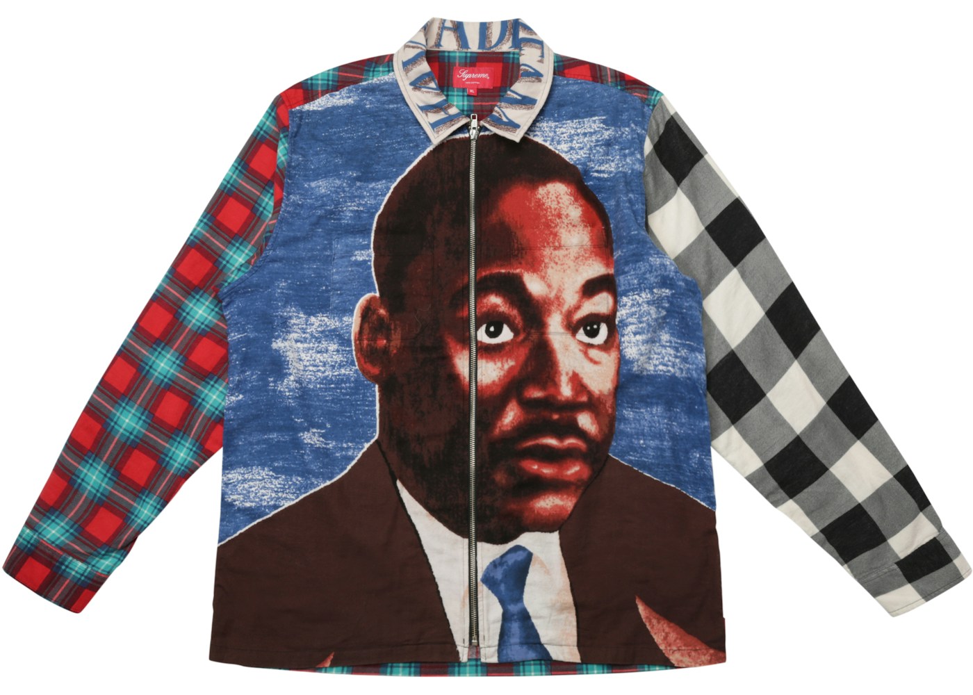 Supreme MLK Zip Up Flannel Shirt Multicolor - SS18