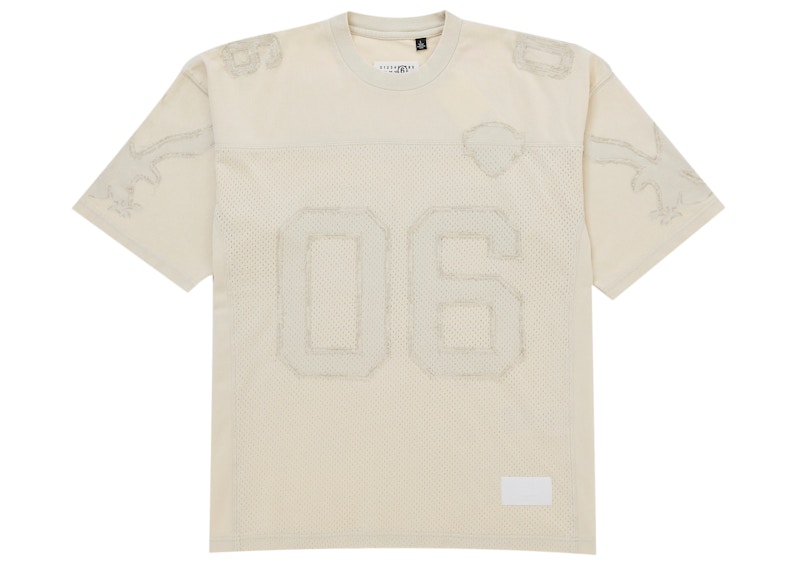Supreme MM6 Maison Margiela Cotton Football Jersey White Men's