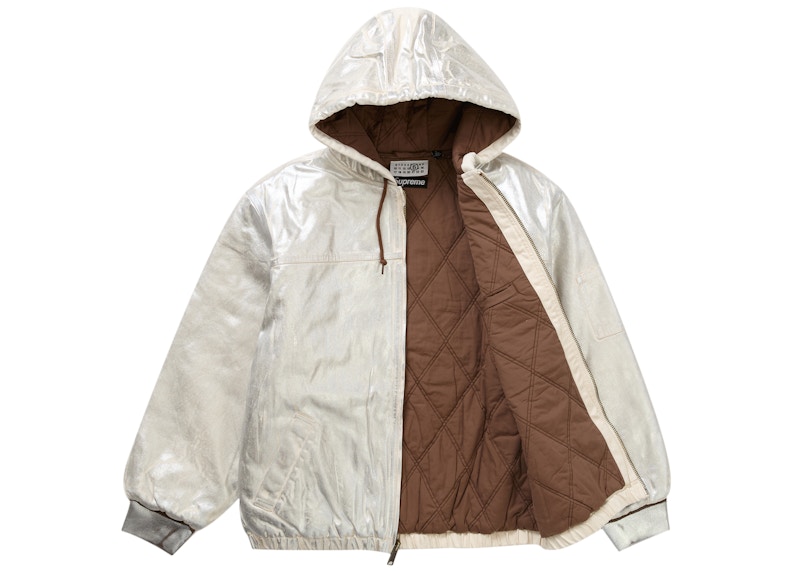 Supreme MM6 Maison Margiela Foil Hooded Work Jacket Natural Men's 