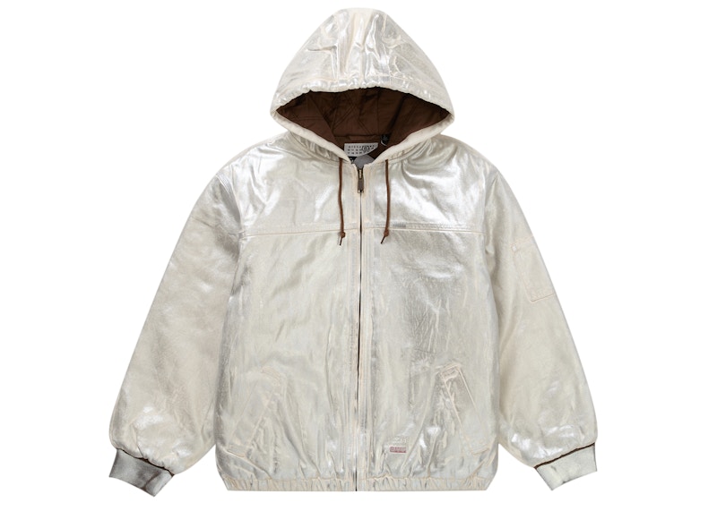 Supreme MM6 Maison Margiela Foil Hooded Work Jacket Natural Men's