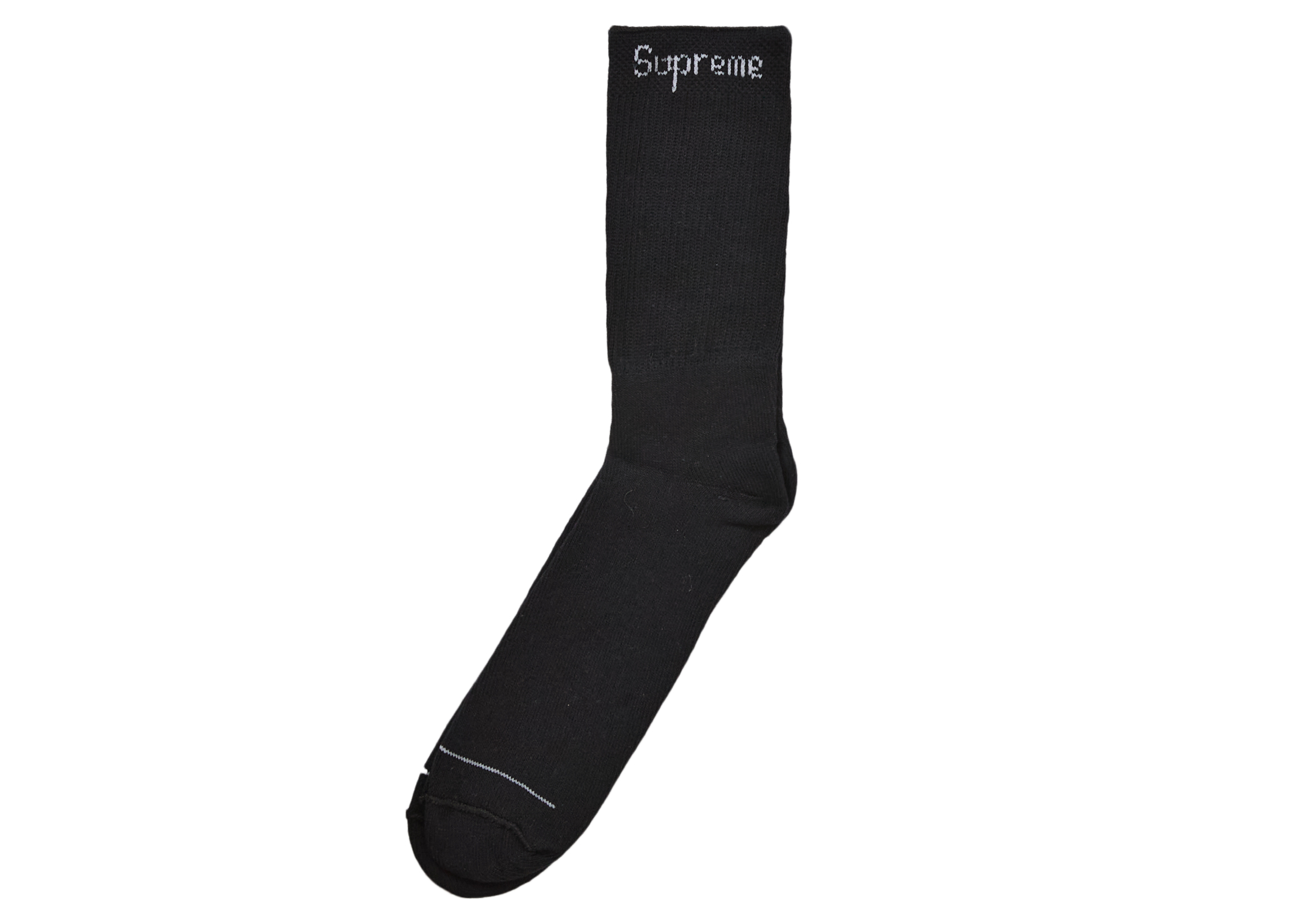 Supreme MM6 Maison Margiela Hanes Crew Socks (1 Pack) Black - SS24 