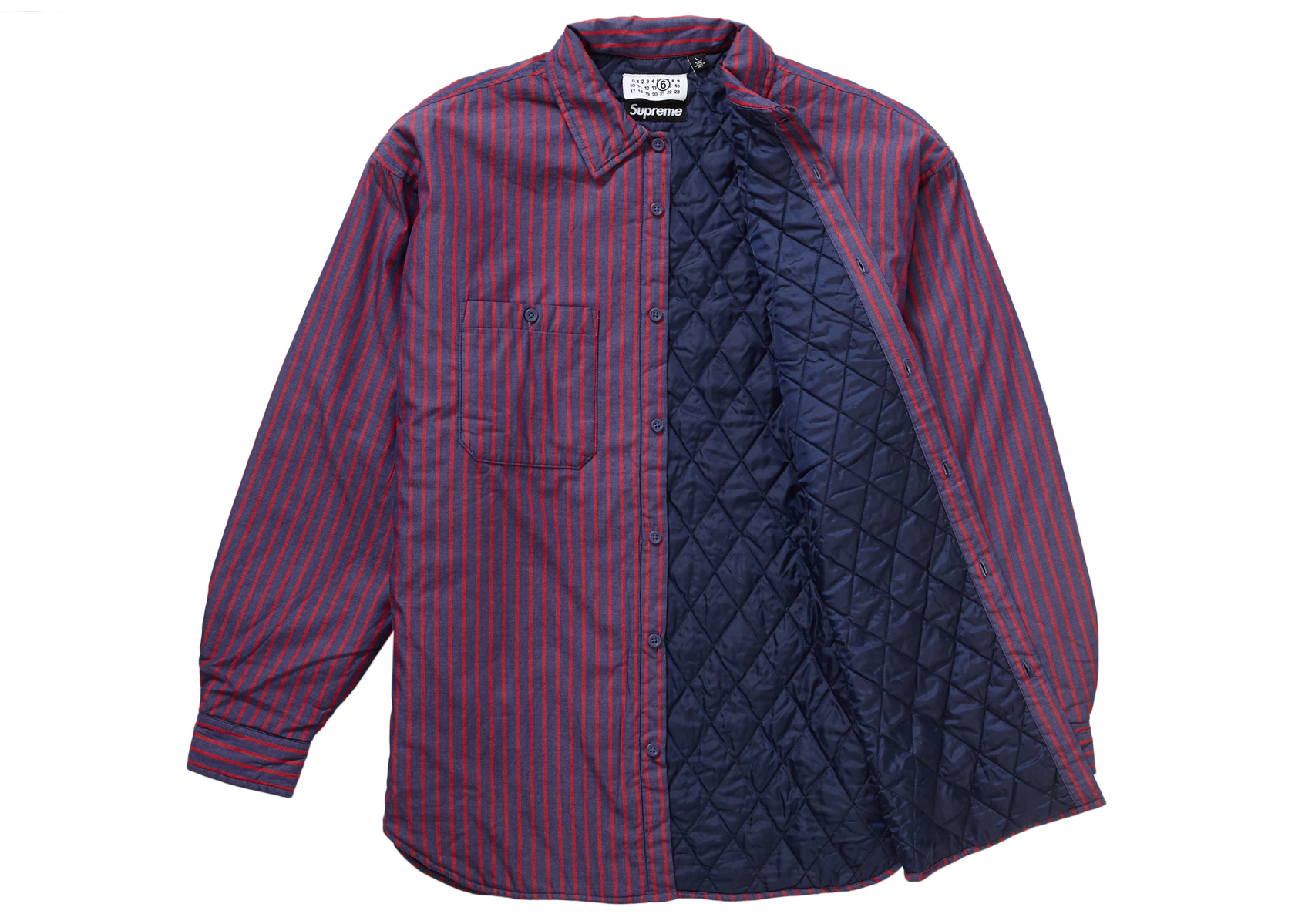 Supreme MM6 Maison Margiela Padded Shirt Stripe メンズ - SS24 - JP
