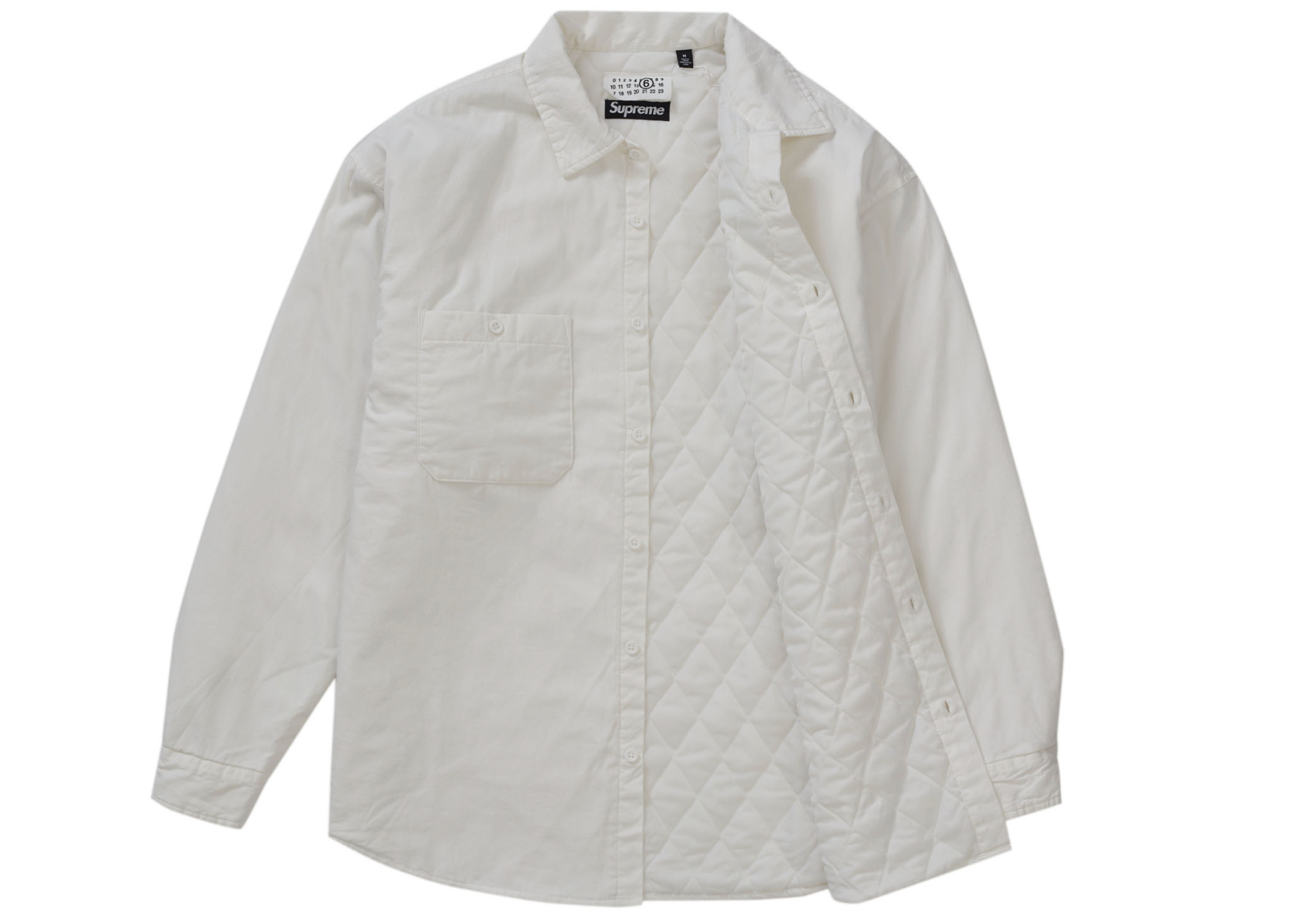 Supreme MM6 Maison Margiela Padded Shirt White メンズ - SS24 - JP