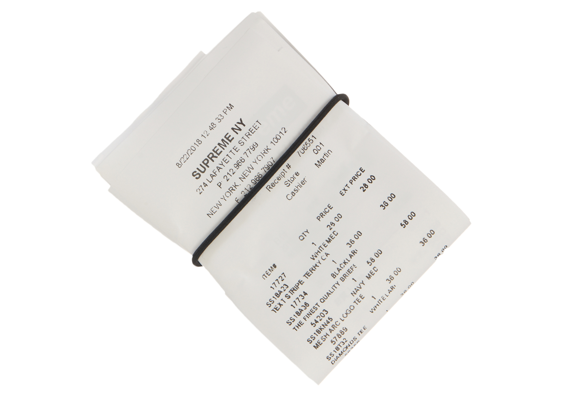 Supreme MM6 receipt wallet - 小物