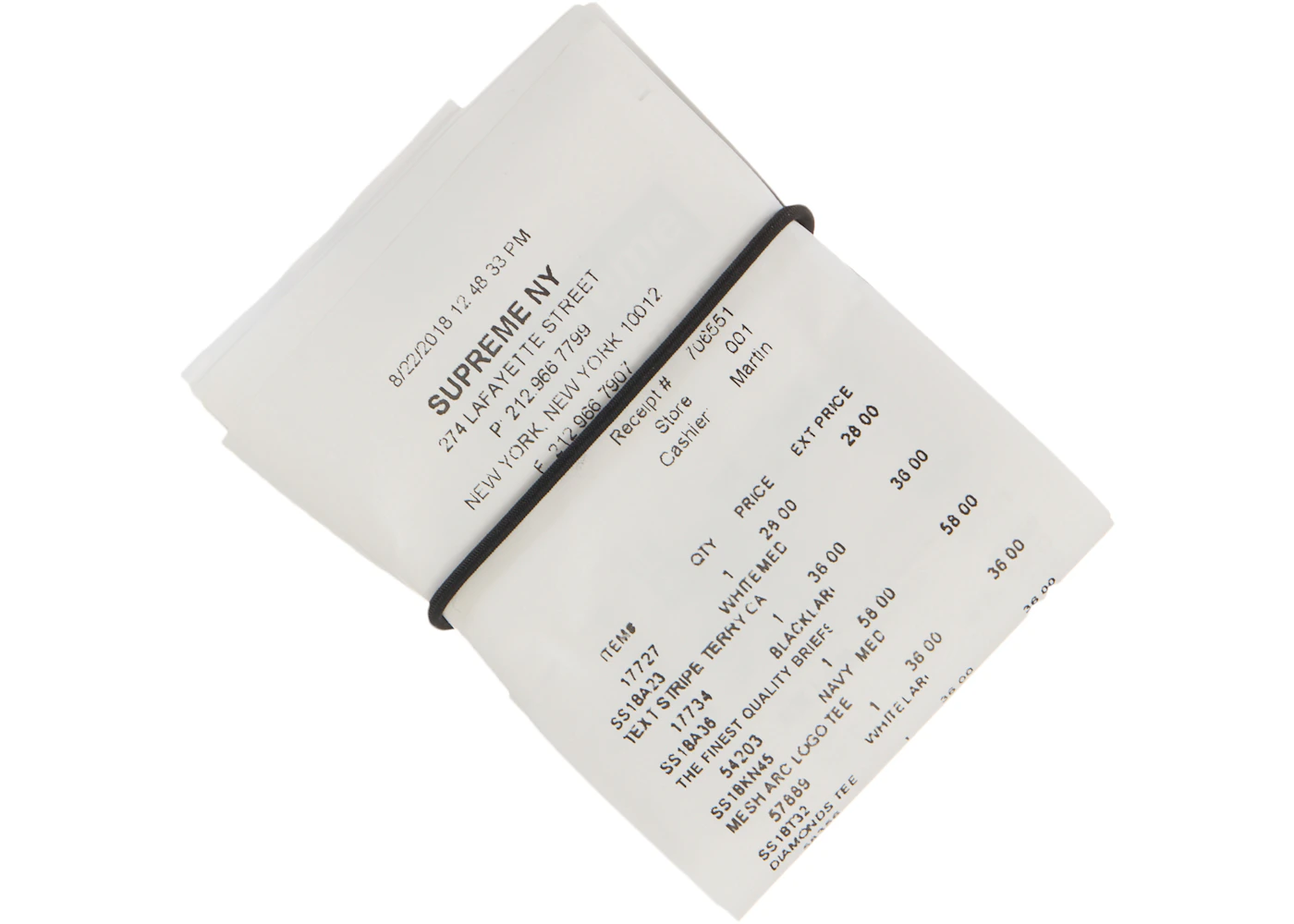MM6 supreme Receipt Wallet