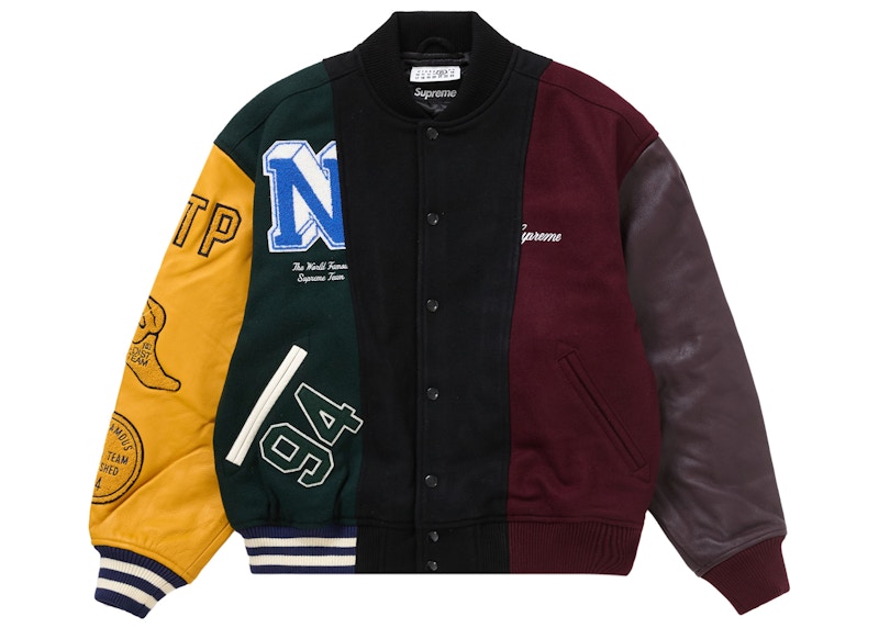 Supreme MM6 Maison Margiela Split Varsity Jacket Multicolor メンズ ...