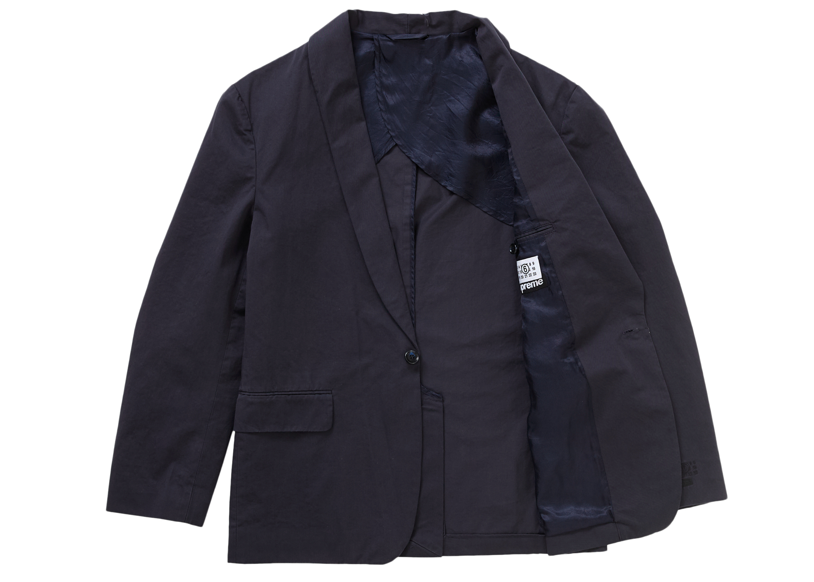 Supreme MM6 Maison Margiela Washed Cotton Suit Navy