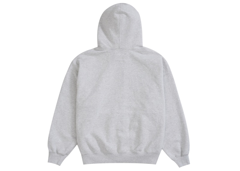 Supreme MM6 Maison Margiela Zip Up Hooded Sweatshirt Ash Grey 