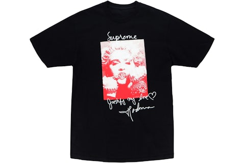 Supreme Madonna Tee Black Men's FW18 US - Main Image