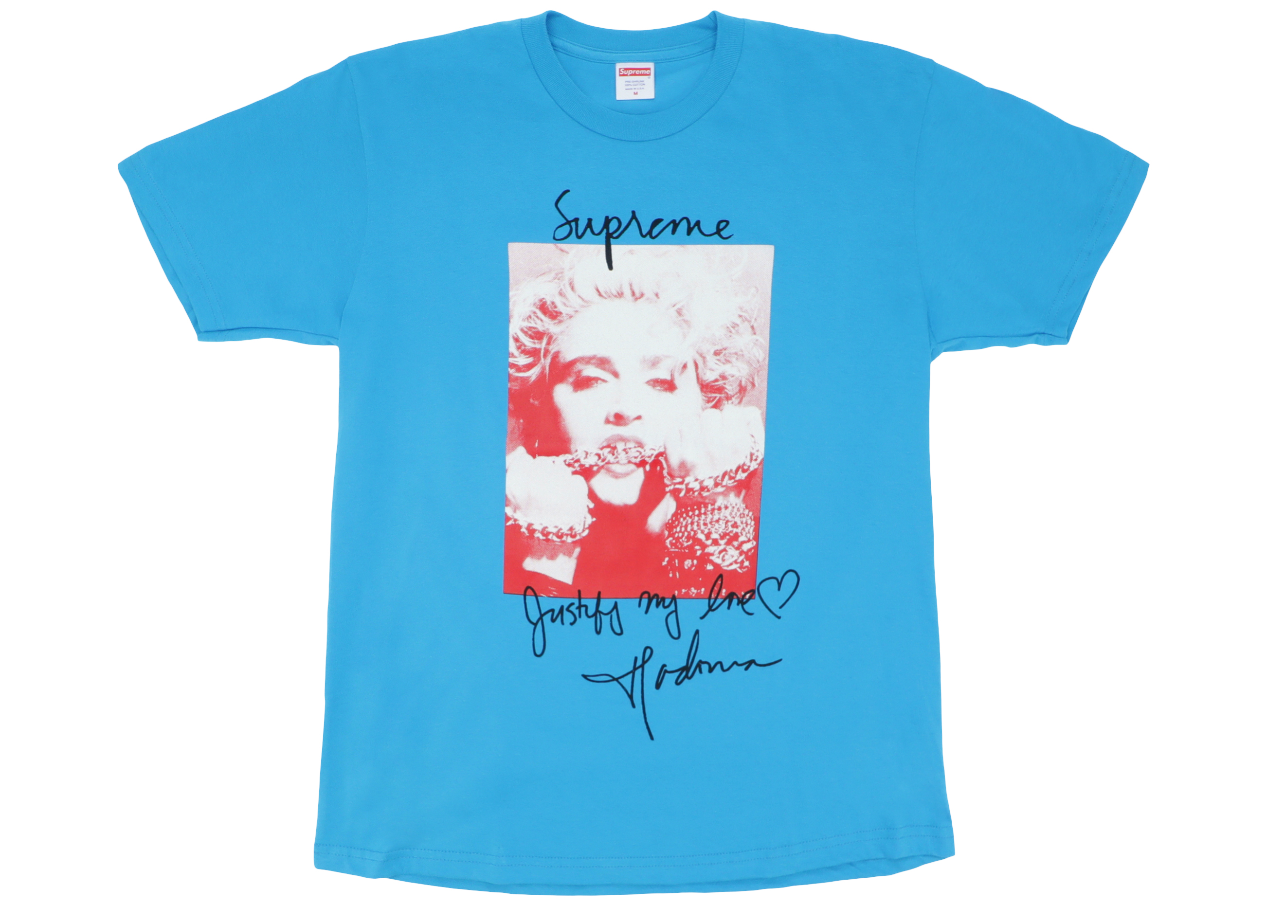Supreme Madonna Tee Bright Blue Men's   FW   US