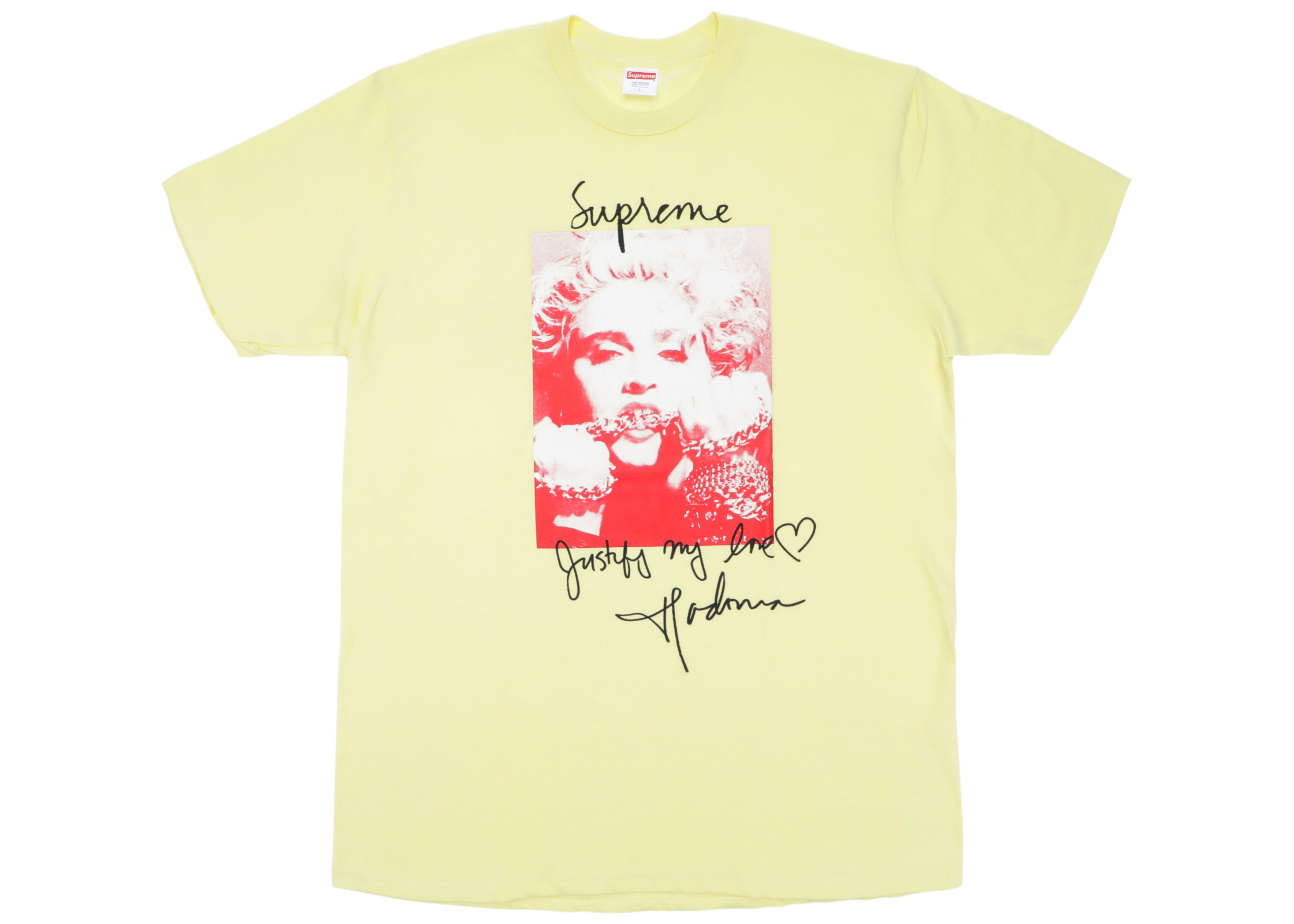 Supreme Madonna Pale Yellow M - Tシャツ/カットソー(半袖/袖なし)