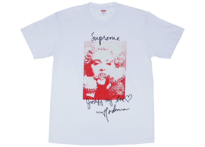 結婚祝い 18AW Tシャツ Tee Madonna シュプリーム SUPREME ホワイト ...