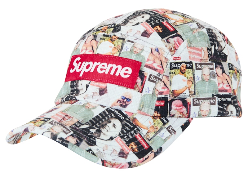 新品ステッカー付きSupreme Magazine Camp Cap \