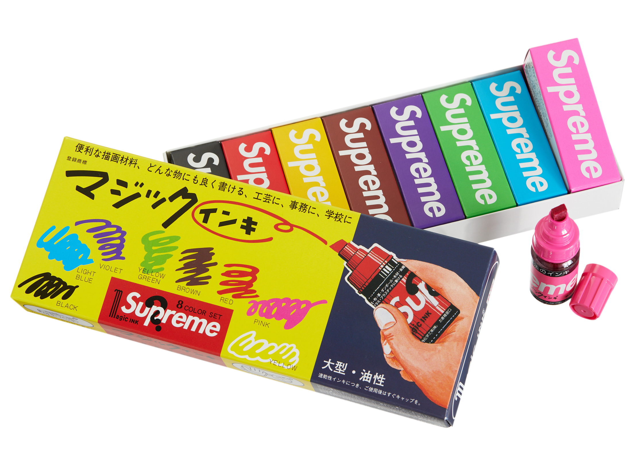 Supreme Magic Ink Markers (Set of 8) Multicolor