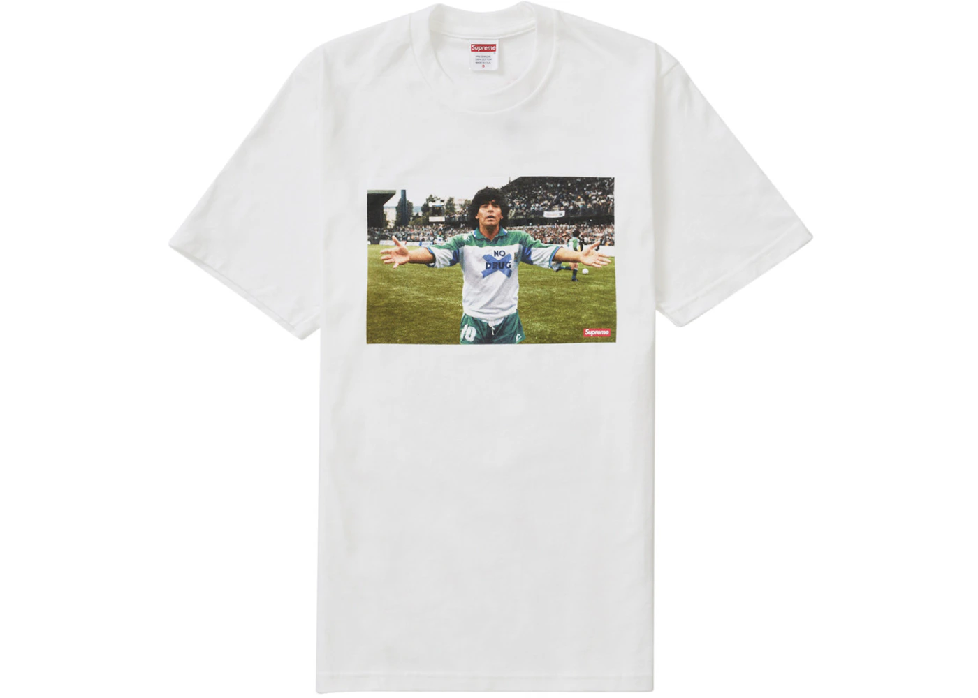Supreme Maradona Tee White Men's SS24 US