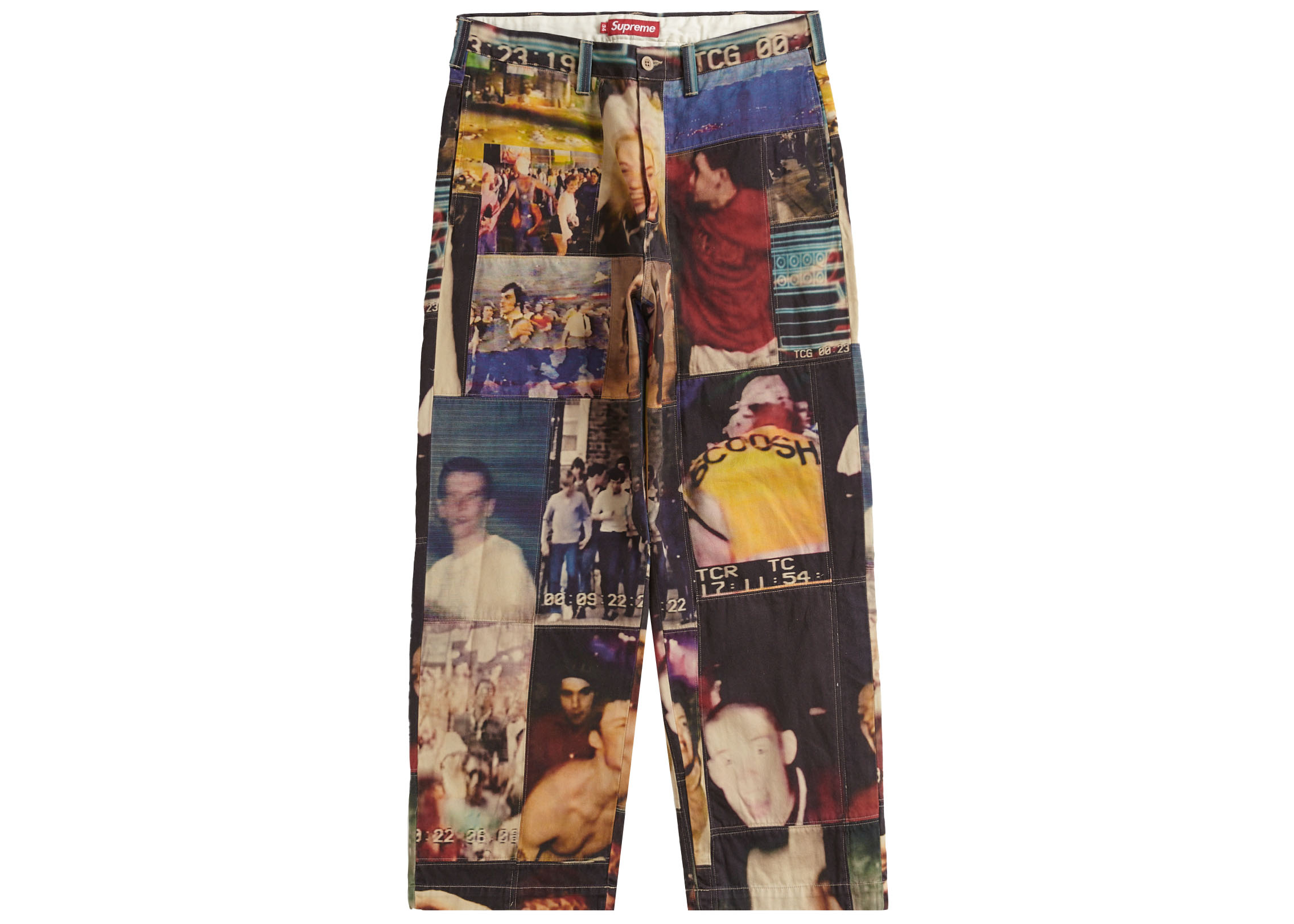 Supreme Mark Leckey Hardcore Patchwork Loose Fit Chino Pant Multicolor
