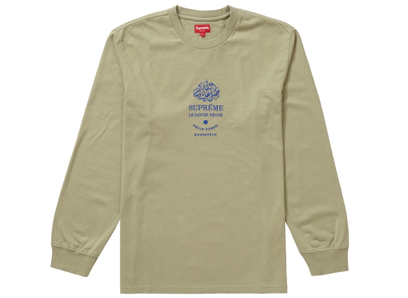 Supreme Marrakech L/S Top Light Olive - FW19 Men's - US