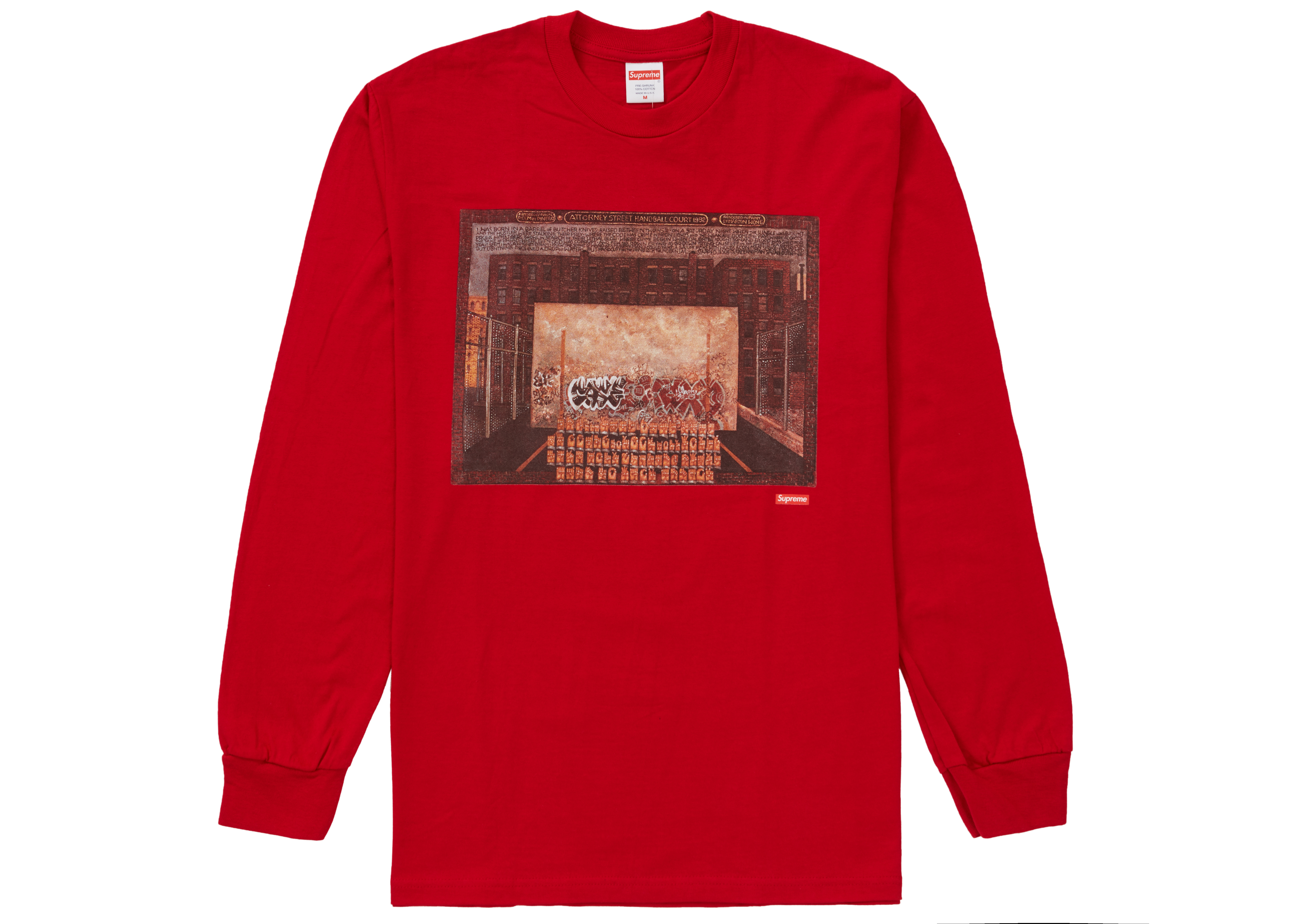 Supreme Martin Wong Attorney Street L/S Tee Red メンズ - FW19 - JP