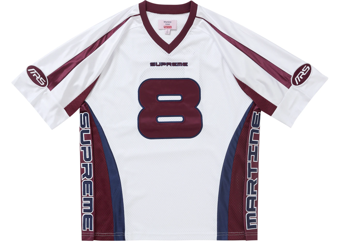 Supreme Martine Rose Football Jersey White Men's FW24 US