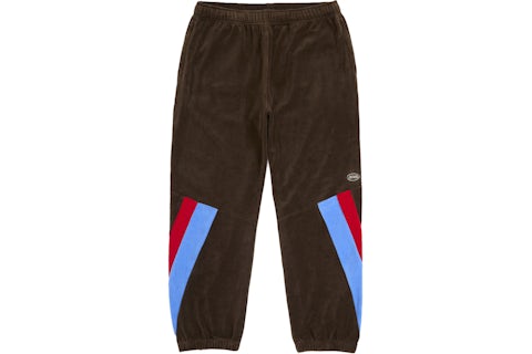 Supreme Martine Rose Velour Track Pant Brown Men's FW24 US