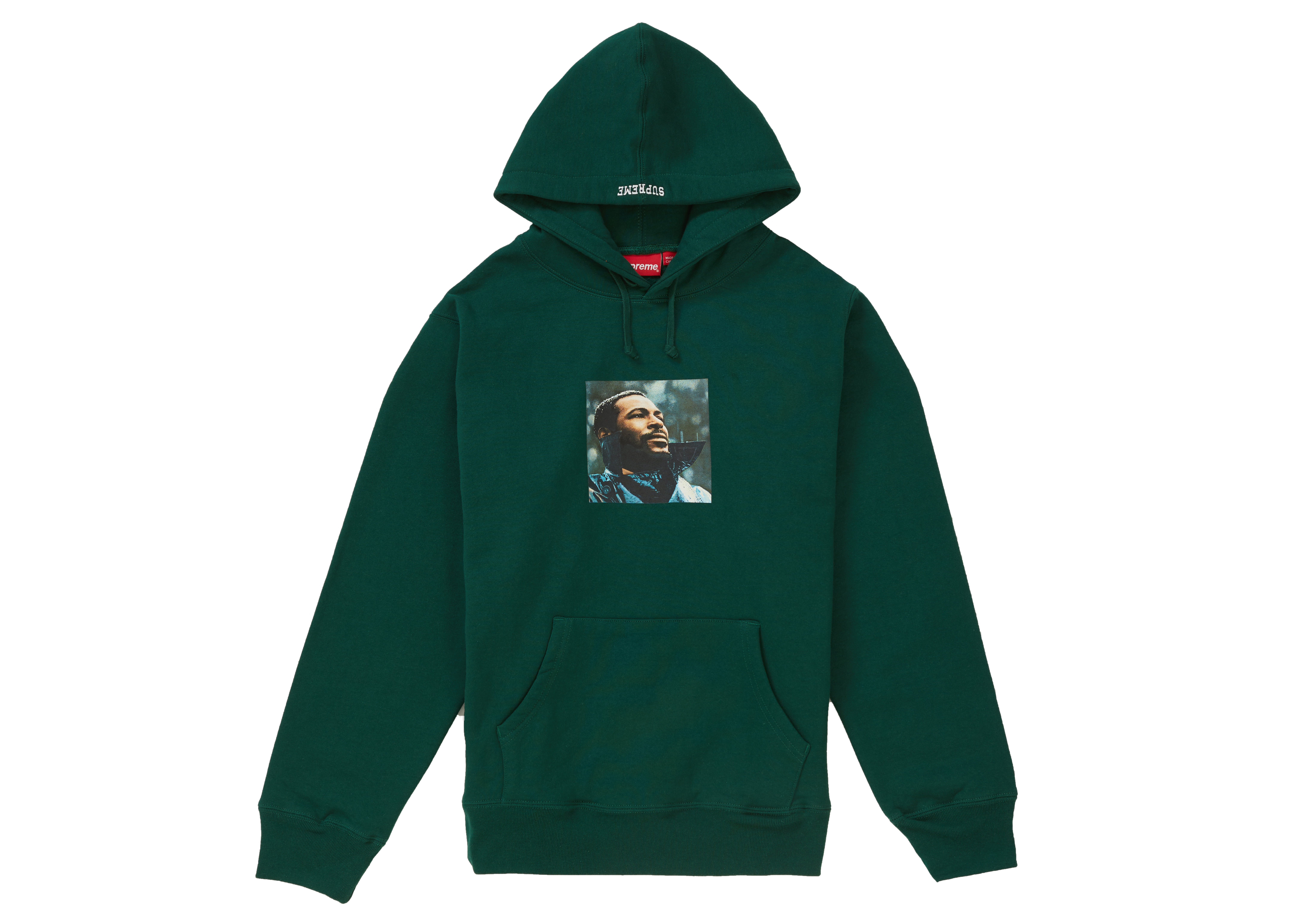 Supreme Marvin Gaye Hooded Sweatshirt Dark Green 男士- FW18 - TW