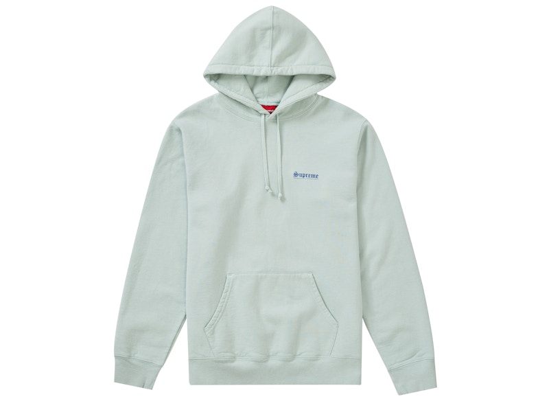 supreme hoodie mint green