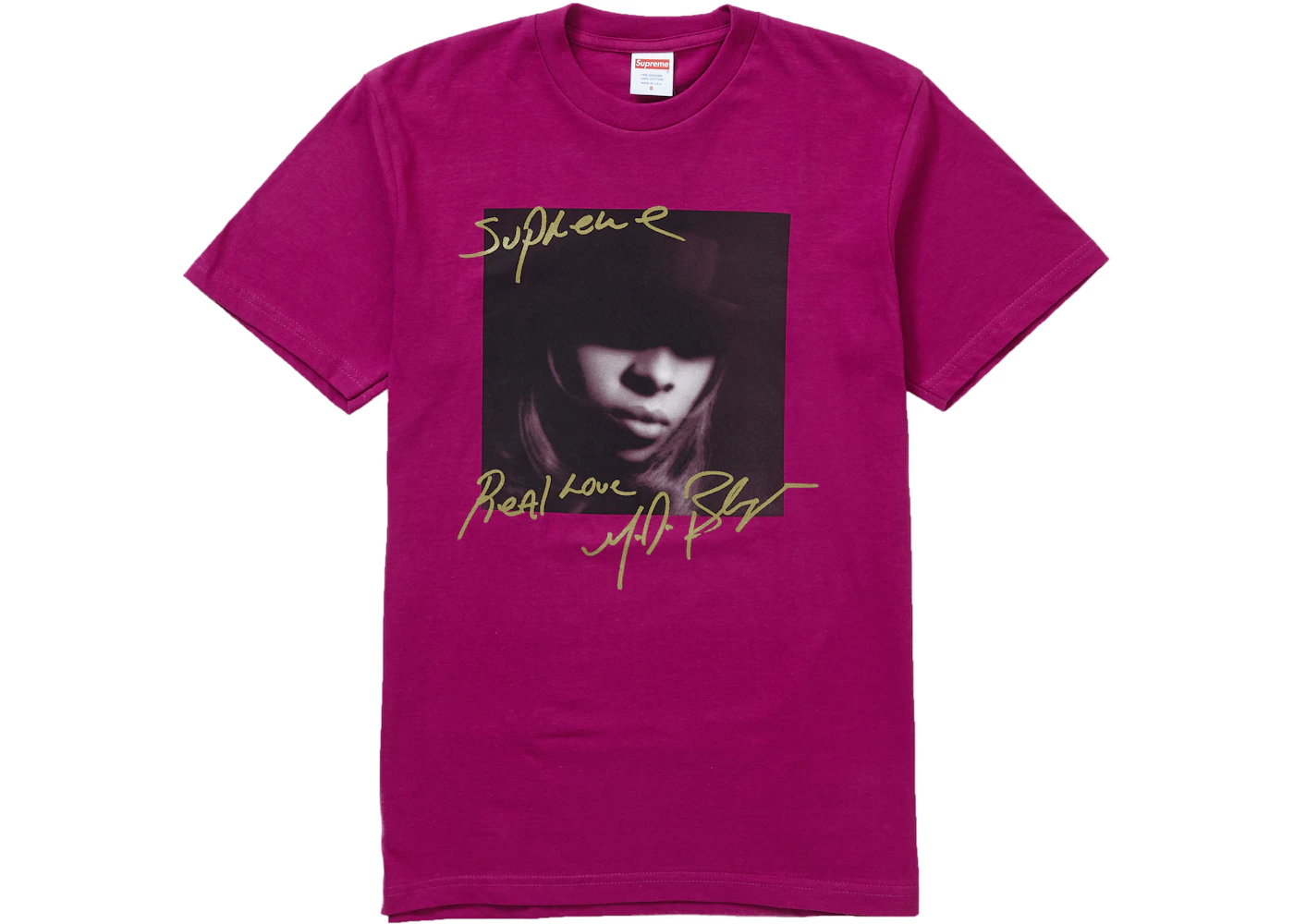Supreme Mary Blige Tee Magenta Men's FW19 US