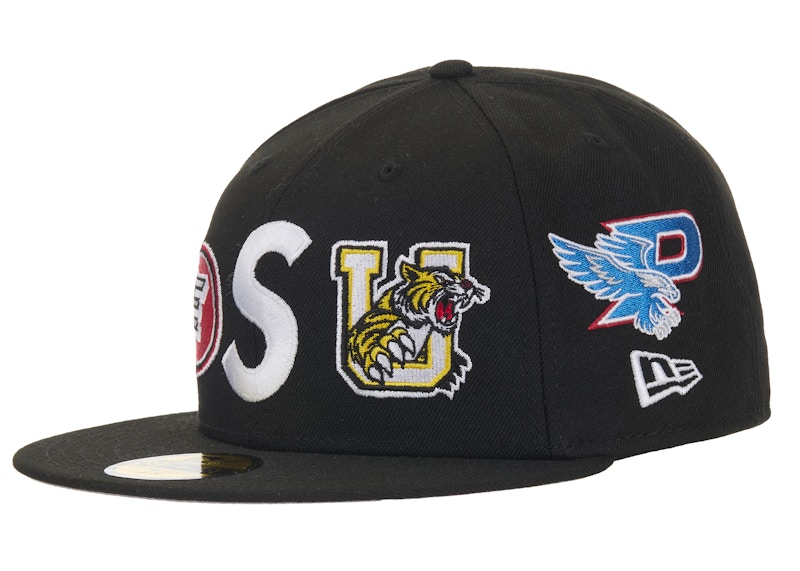 Supreme Mascots S Logo New Era 59Fifty Fitted Cap Black