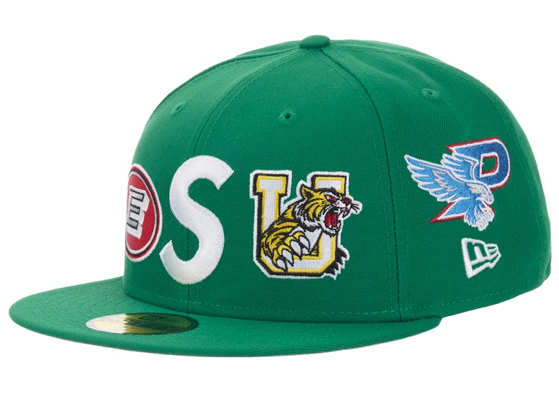 Supreme 59FIFTY キャップ ダークグリーン NWT Supreme New Era Classic Script Logo Fitted Hat Green 7 1/8