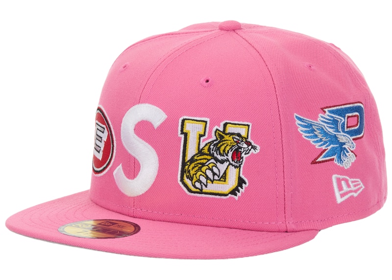 Supreme Mascots S Logo New Era 59Fifty Fitted Cap Pink
