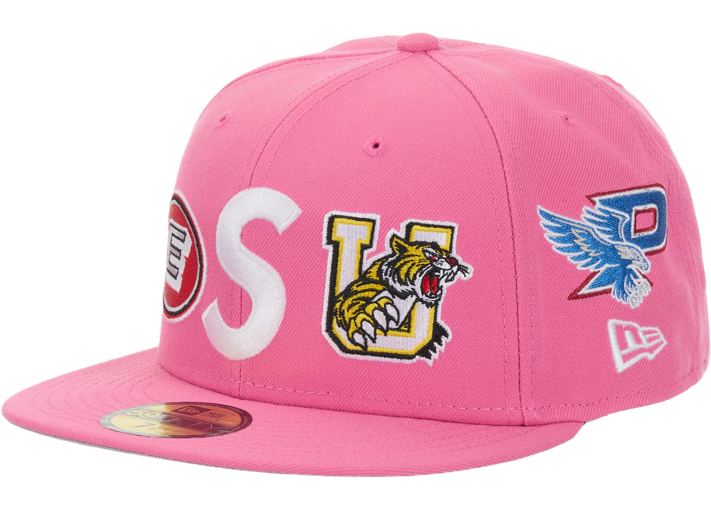 Supreme Mascots S Logo New Era 59Fifty Fitted Cap Pink
