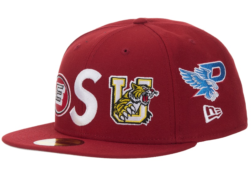 帽子 Supreme Mascots S Logo New Era 7 1/8 Supreme Mascots S Logo New Era 59Fifty Fitted Cap Red - SS26 - US