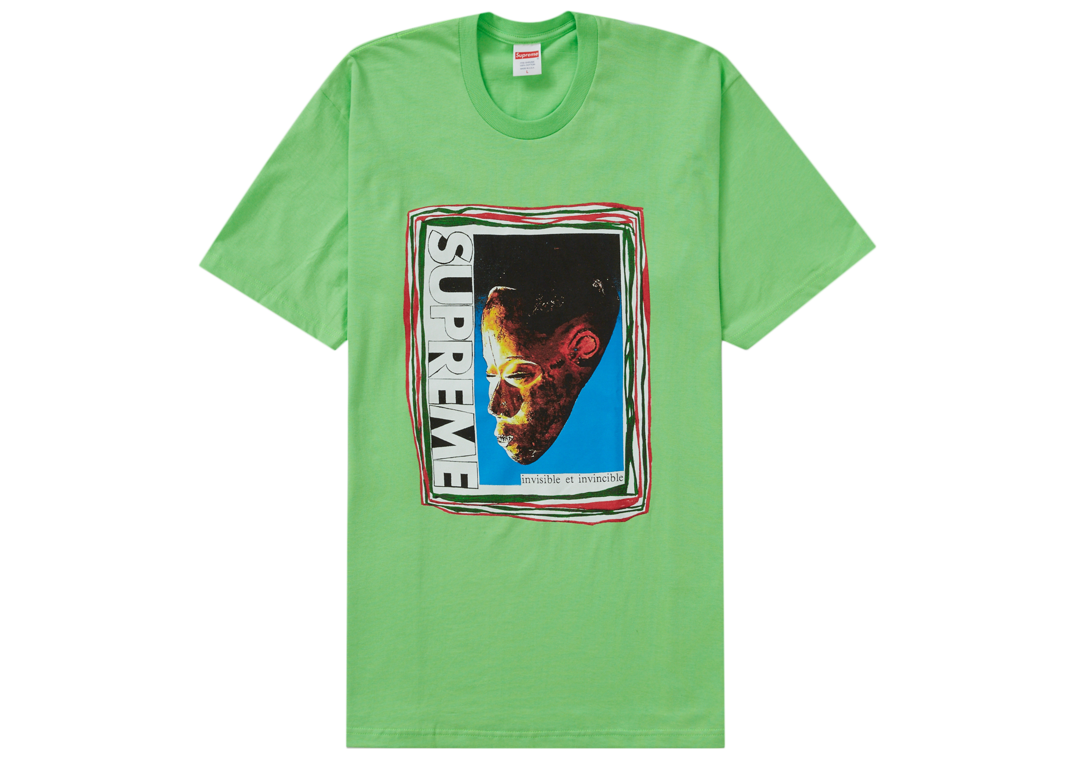 Supreme Mask Tee Lime