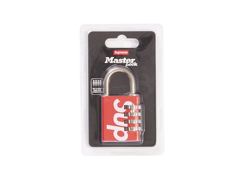 Supreme Masterlock Numeric Lock Red