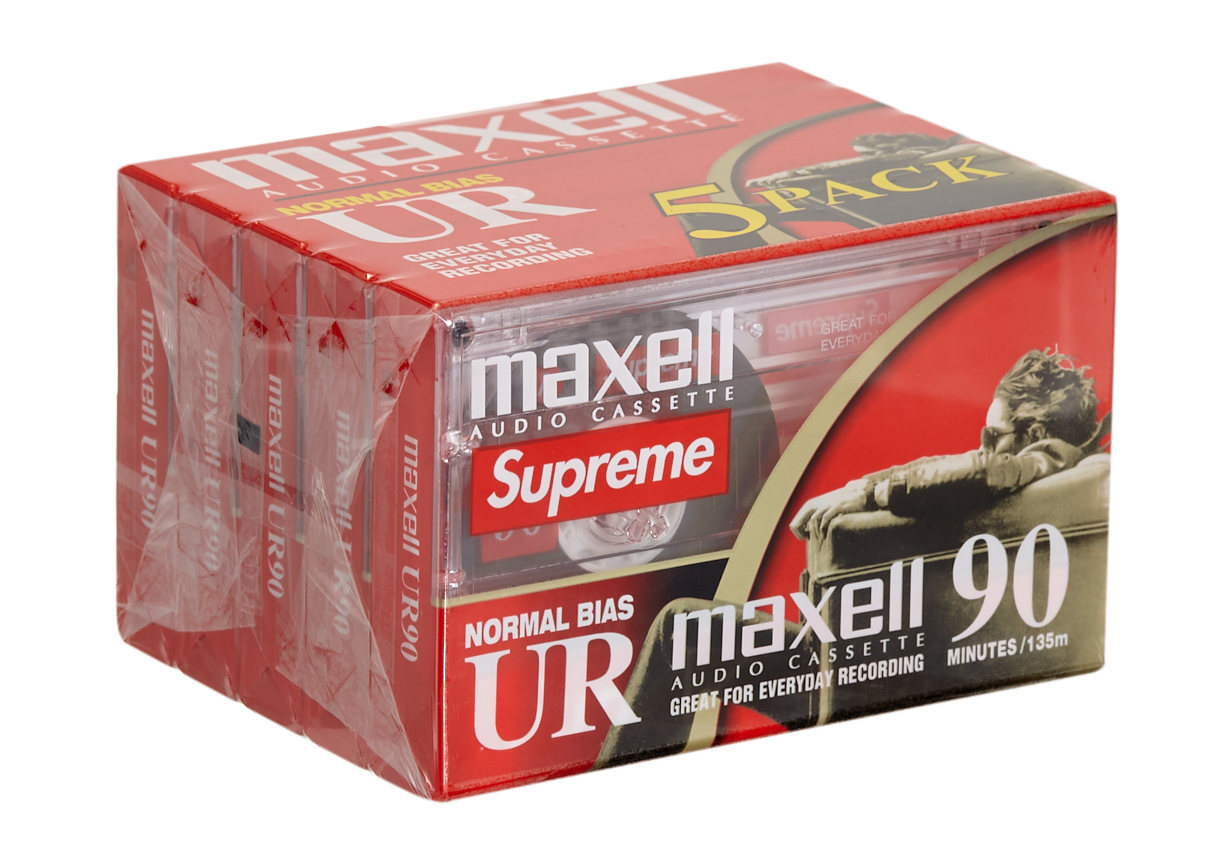 Supreme Maxell Cassette Tapes (5 Pack) Clear - FW23 - US
