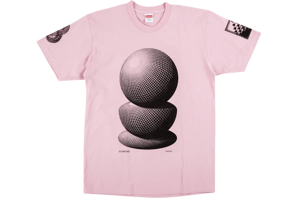 Supreme MC Esher Three Spheres Tee Pink