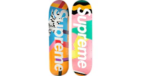 Supreme Medini Skateboard Deck Blue/Pink Set