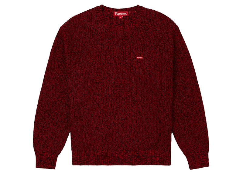 Supreme Melange Rib Knit Sweater Red XL-